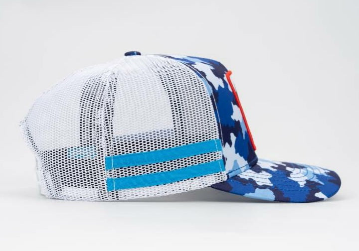 In Hood We Trust - Trucker Hat - Blue Camo